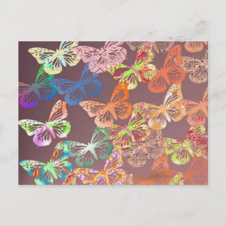 butterflies postcard