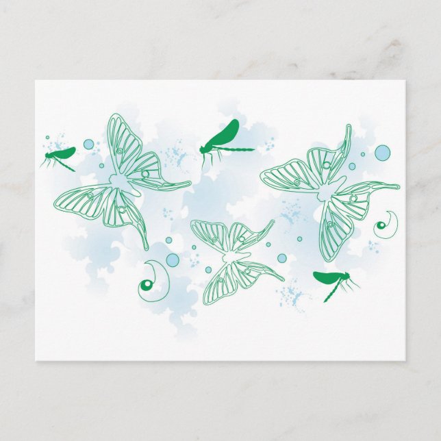 Butterflies Postcard (Front)