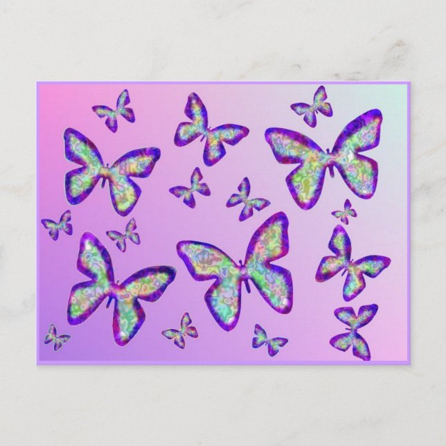 Butterflies Postcard (Front)
