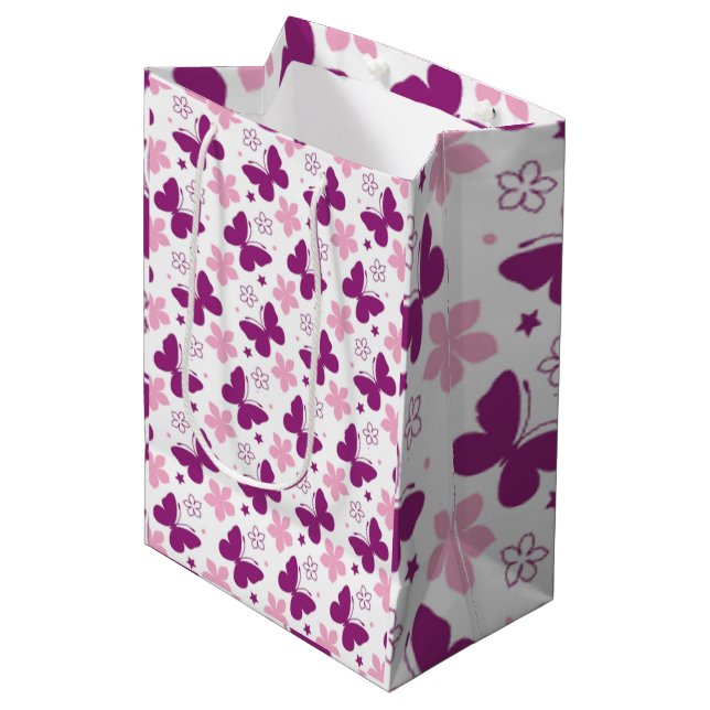Butterflies  Posters & Prints Medium Gift Bag (Front Angled)