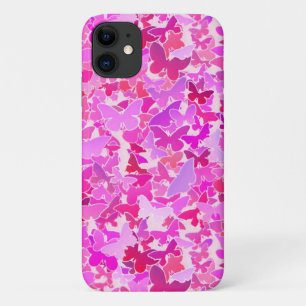 Butterflies, purple, lavender, pink iPhone 11 case
