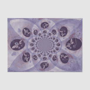 Butterflies Purple Vintage Abstract Hippie Boho Tissue Paper