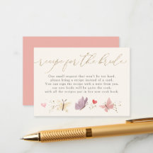 Butterflies Recipe For The Bride Bridal Shower