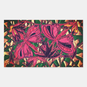 Butterflies Rectangular Sticker