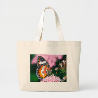 butterflies red lacewing butterfly large tote bag