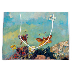 Butterflies, Redon Large Gift Bag
