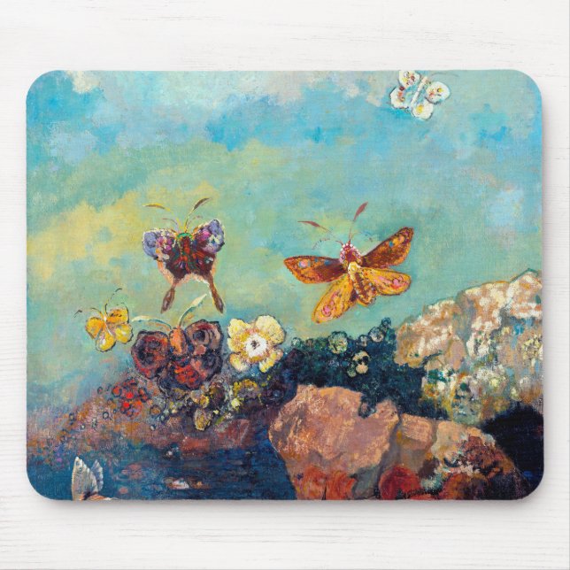 Butterflies, Redon Mouse Mat (Front)