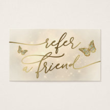 butterflies referral card