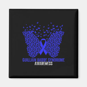 Butterflies Ribbon Guillain Byrre Syndrome Awarene Magnet