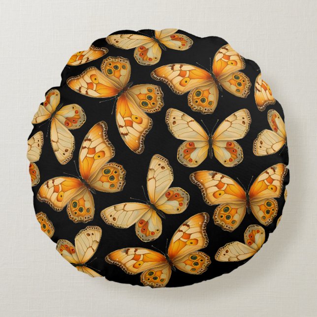 butterflies round cushion (Front)