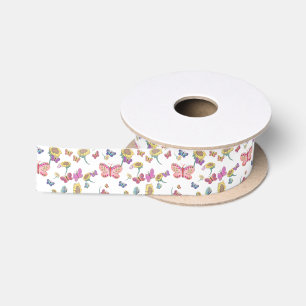 Butterflies Satin Ribbon