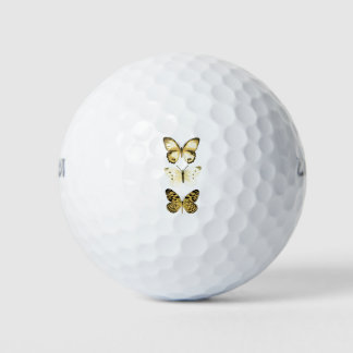 Butterflies series yellow golf balls