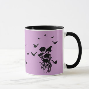 Butterflies Silhouette Mug