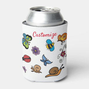 Butterflies Snails Insects Thunder_Cov Can Cooler