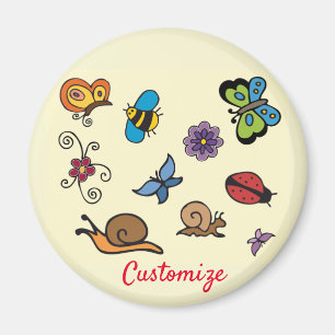 Butterflies Snails Insects Thunder_Cove Magnet