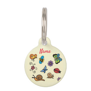 Butterflies Snails Insects Thunder_Cove Pet Tag