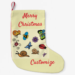 Butterflies Snails Insects Thunder_Cove  Small Christmas Stocking