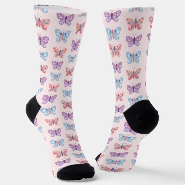 Butterflies Socks (Angled)