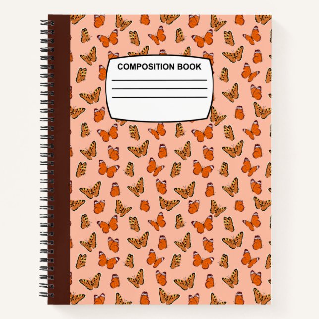 butterflies Spiral composition Notebook (Front)