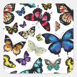Butterflies Square Sticker