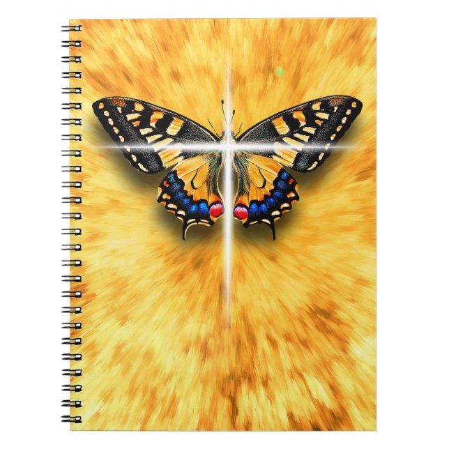Butterflies symbolize the Resurrection of Jesus Notebook (Front)