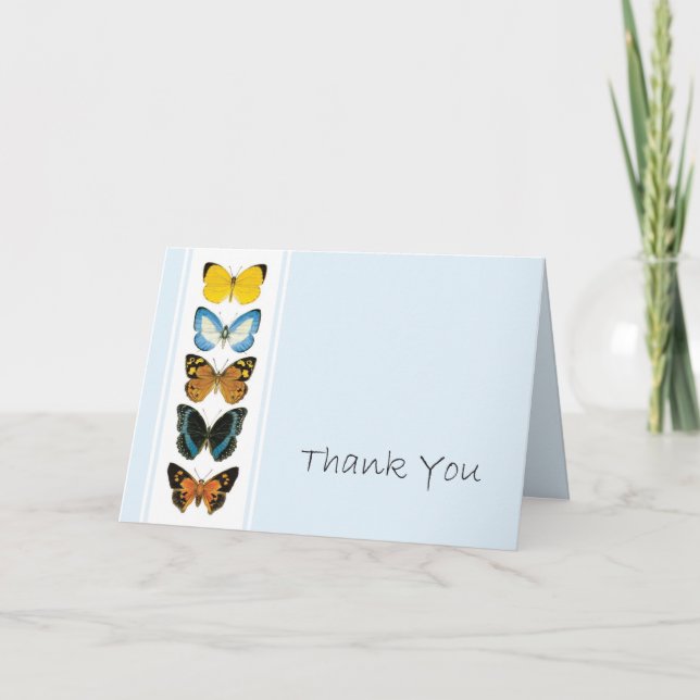 Butterflies Thank You Card (Front)