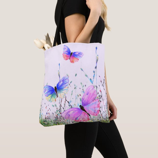 Butterflies Tote Bag (Close Up)