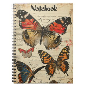 Butterflies Vintage  Notebook