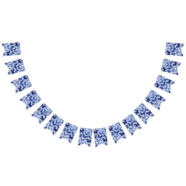 Butterflies Watercolor Blue Bunting (All)