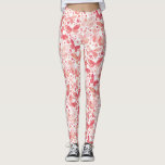 Butterflies Watercolor Coral Pink Leggings<br><div class="desc">Coral pink and white watercolor butterfly painting.</div>