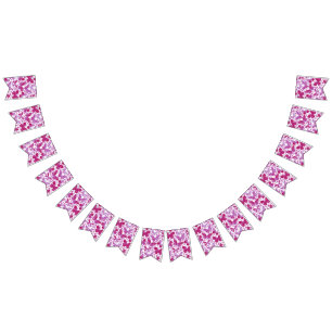 Butterflies Watercolor Magenta Pink Bunting