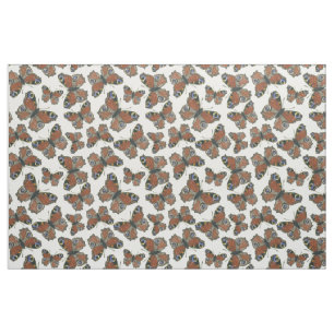 Butterflies watercolor pattern fabric