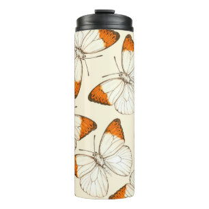 Butterflies watercolor pattern thermal tumbler