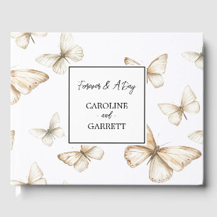 Butterflies Wedding Guest Book