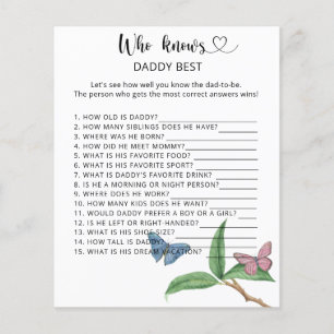 Butterflies - Who knows DADDY best game
