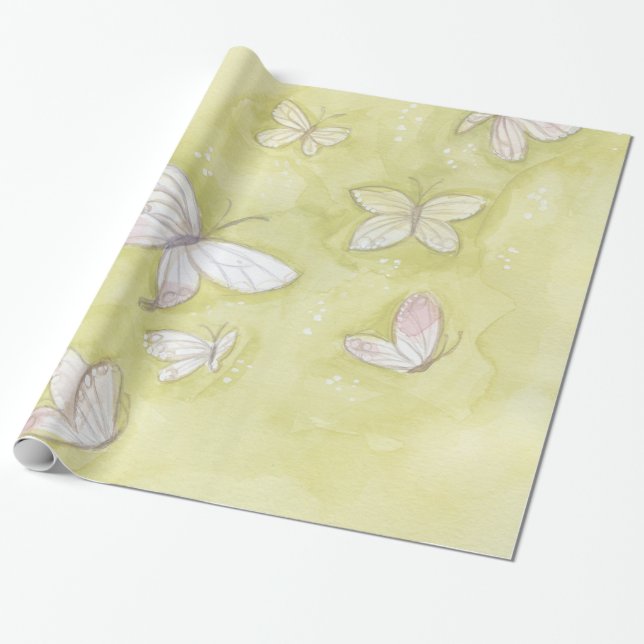Butterflies Wrapping Paper (Unrolled)