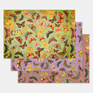 Butterflies Wrapping Paper Sheet
