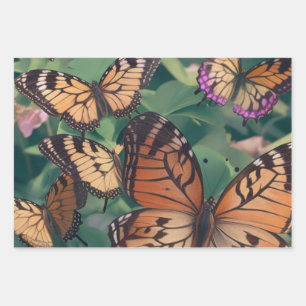 Butterflies Wrapping Paper Sheet