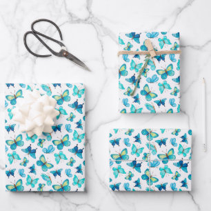 Butterflies Wrapping Paper Sheets