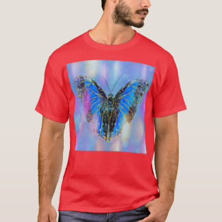 butterfliesrebirth of a butterfly with sequinsblue T-Shirt