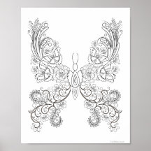 Butterflowers #17 Fantasy Colouring