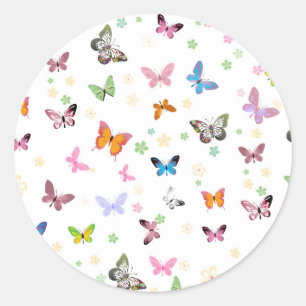 Butterfly 2 classic round sticker