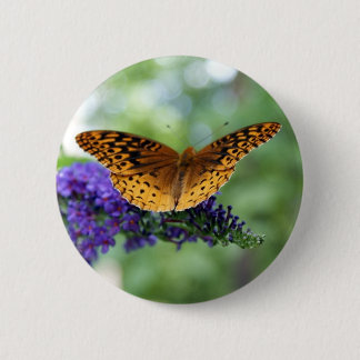 Butterfly 6 Cm Round Badge