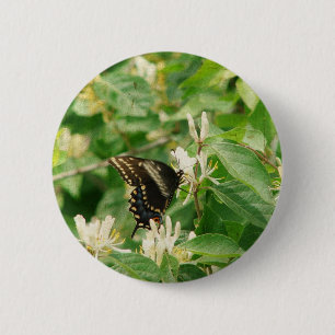 Butterfly 6 Cm Round Badge