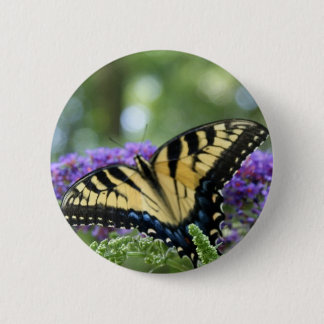 Butterfly 6 Cm Round Badge