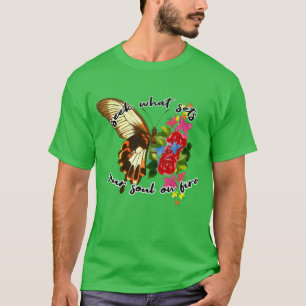 Butterfly 70s Retro Sublimations Motivational fami T-Shirt