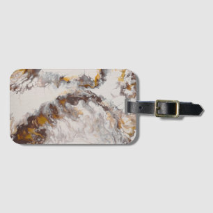 Butterfly - abstract acryl luggage tag