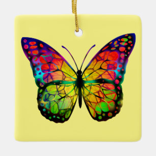 BUTTERFLY ABSTRACT CERAMIC ORNAMENT