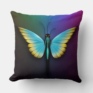 Butterfly Abstract Colourful Wings Gradient Cushion