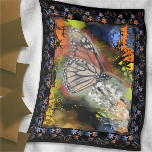 Butterfly Abstract Fleece Blanket